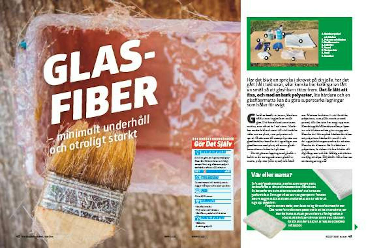 Så här arbetar du med glasfiber Så här arbetar du med glasfiber